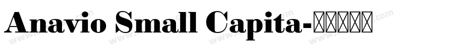Anavio Small Capita字体转换